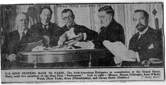 Paris Peace Conference Irish-American delegates