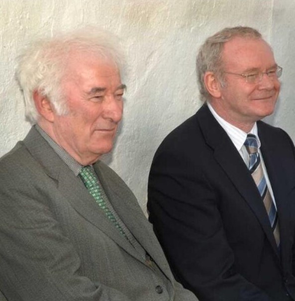 Seamus Heaney and Martin McGuinness.