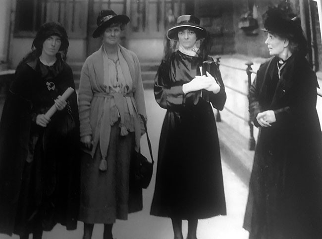 Kathleen O’Callaghan TD (second from right), widow of murdered former Limerick Mayor Michael O’Callaghan, at Dublin’s Mansion House with Kathleen Clarke, Countess Markievicz and Mrs Pearse