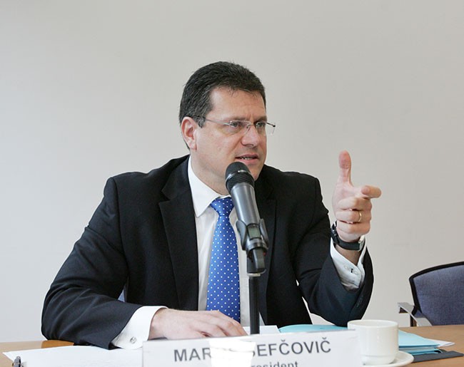 EU commission's vice-President Maros Sefcovic
