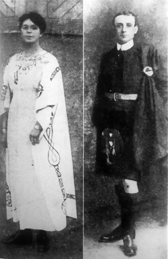 Murdered Mayor of Limerick Seoirse Clancy and his wife Mary