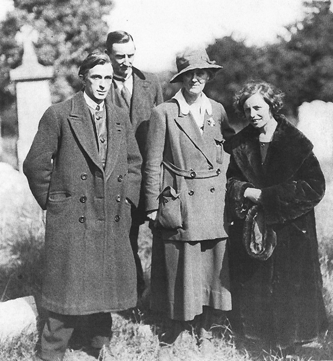 Bodenstown 1922, Rory O'Connor, Oscar Traynor, Molly Hyland and Muriel MacSwiney