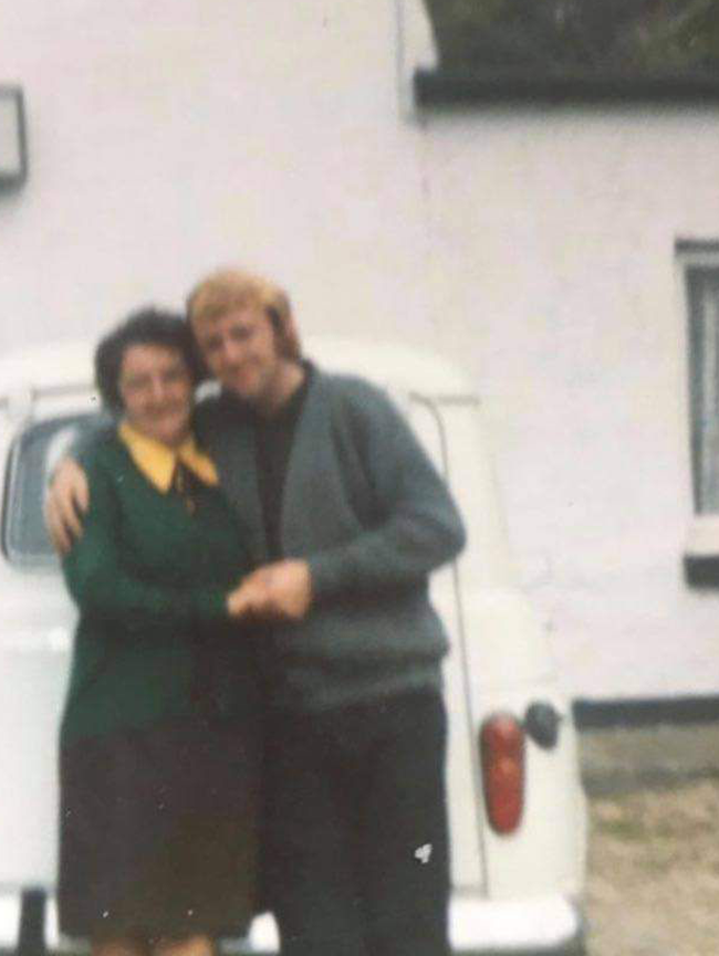 James Hazlett James pictured on a secret visit from his mother Rose whilst on the run in Donegal in 1975