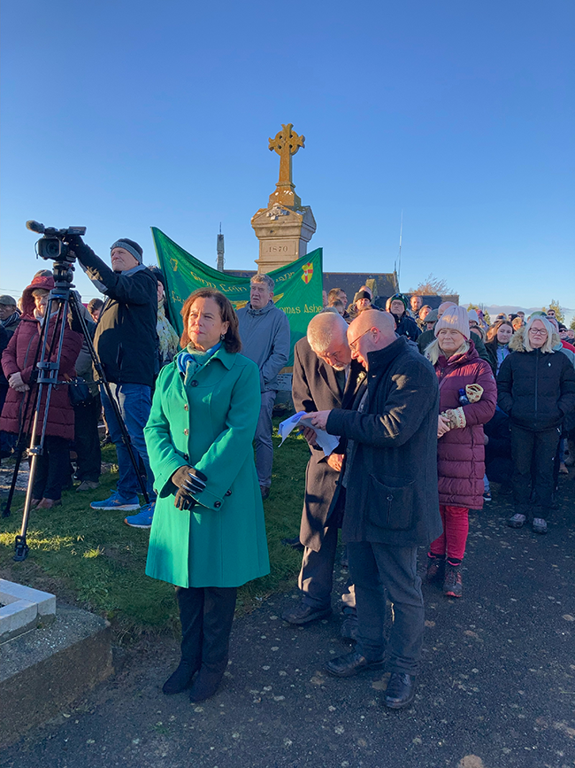 Mary Lou and Cllr Fionntán Ó Súilleabháin, Cathaoirleach of the event