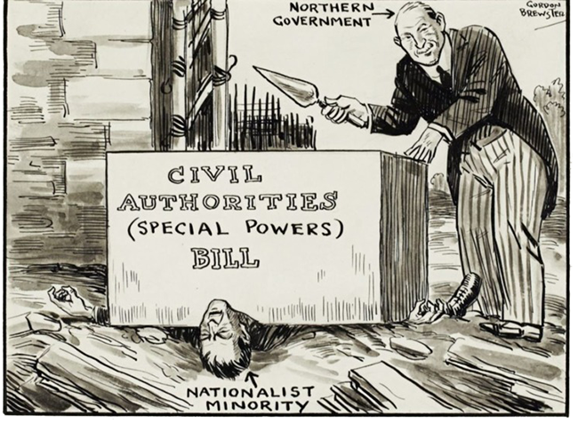 Special Powers Act 1922 cartoon
