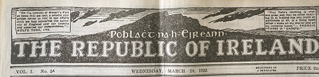 The Republican weekly ‘Poblacht na hÉireann’