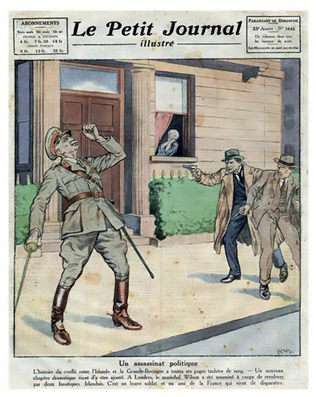 Wilson's assassination made the front cover of 'Le Petit Journal'