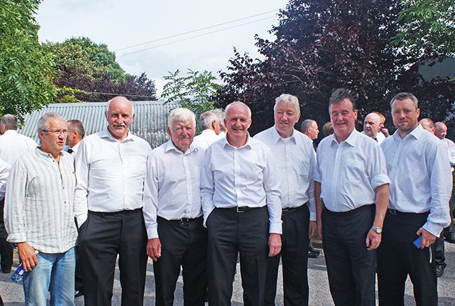 Hensey with comrades at the national Hunger Strike commemoration in Galbally.