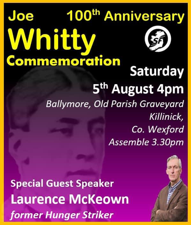 Joseph Whitty Commemoration 2023