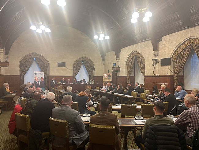 The Sinn Féin London meeting marking the 25th anniversary of the Good Friday Agreement