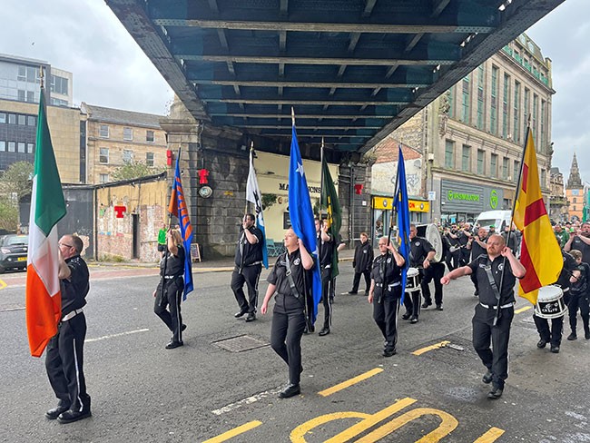 The Coatbridge Republican Flute Band at the Cairde na hÉireann 1916 Easter Rising Commemoration