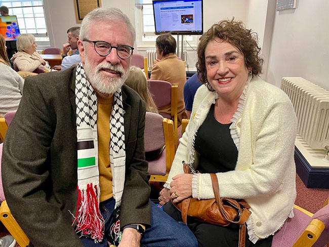 Gerry Adams and Bernie McGuinness