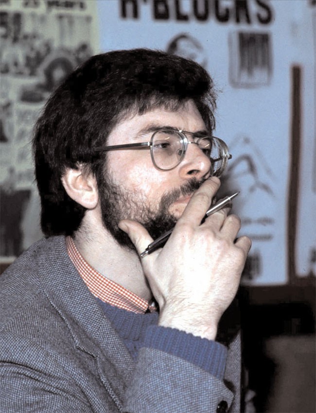 Gerry Adams at a H-Block meeting, January 1981