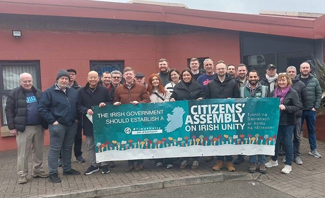 Dublin Sinn Féin activists in Belfast at the weekend