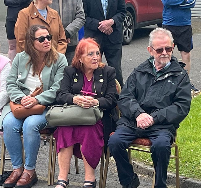 From left: Maura and Rosa Mylonas and former Sinn Féin TD for Sligo/Leitrim, Michael Colreavy.