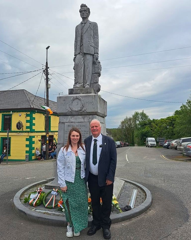 Jemma Dolan with Bundoran Sinn Féin Councillor Michael McMahon