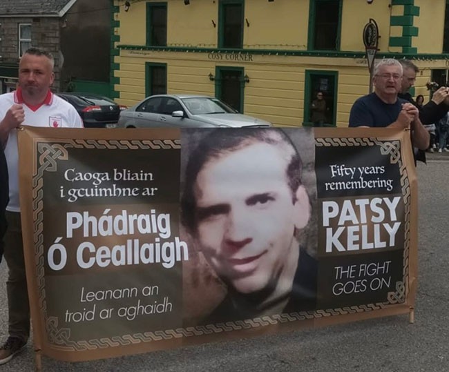 Members of the Patsy Kelly Campaign for Truth & Justice attended the commemoration. The campaign is seeking the truth behind the murder of the Omagh District councillor, and the suspected involvement of the UDR in his death