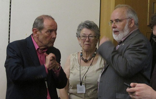 Martin Collins, his partner Ginnie and Francie Molloy