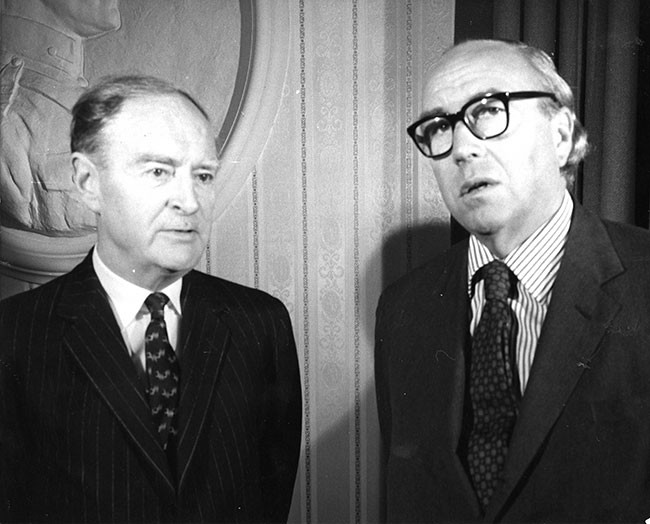 Liam Cosgrave and Roy Jenkins