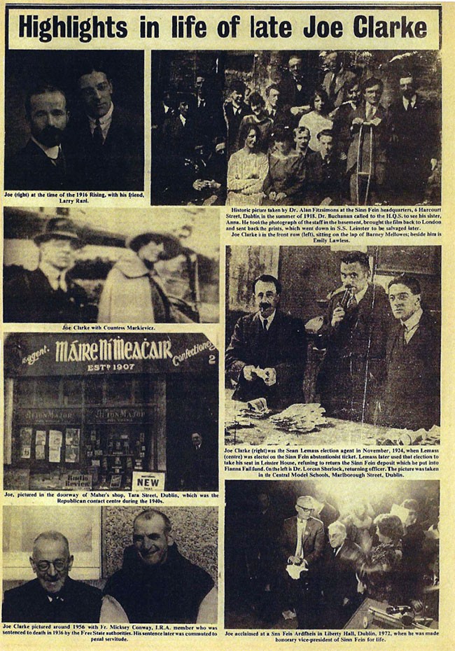 Joe Clarke An Phoblacht tribute