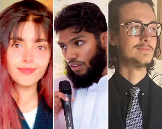 Heba Muraisi, Kamran Ahmed and Lewie Chiaramello.