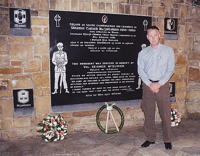 Sean Lynch at Seamus McElwain memorial