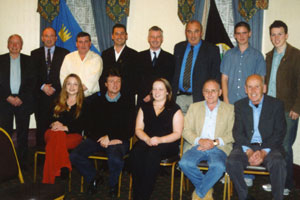 Seán Crowe (centre) Sinn Féin TD for Dublin Southwest, was the guest speaker at the launch of the Joe McCrickard Cumann in Newcastle