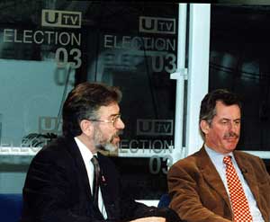 Gerry Adams and Alban McGuinness