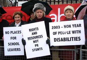 Disabilities protest