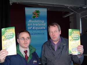 Barry McElduff and Seán Begley