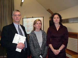 Mike Ritchie of Coiste na nIarchimí, Louise Purbrick from the University of Brighton and Liz Sevcenko from the International Coalition of Historic Site Museums of Conscience