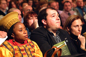 Speakers from South Africa and the Basque country