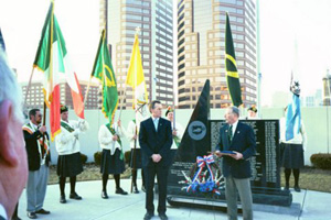 Gerry Kelly at the Northern Kentucky Police Memorial in 2003