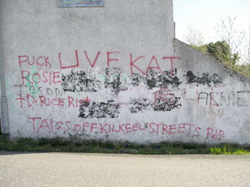 Sectarian graffiti in Kilkeel