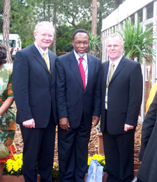 Martin McGuinness, ANC secretary general Kalema Molente and former hunger striker Raymond McCartney