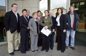 Relatives and victims of the 1974 Dublin bombings at the inquest by the Dublin Coroner, which was finally reopened last week and is ongoing