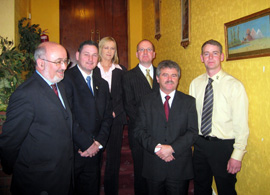 Caoimhghín Ó Caoláin TD, Matthew Coogan, Imelda Munster, Dom Wilton, Arthur Morgan TD and Tom Cunningham
