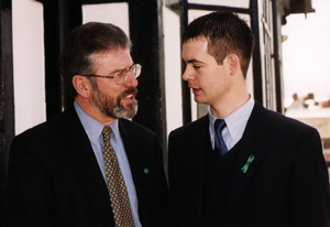 Gerry Adams and Pearse Doherty