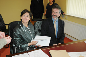 Mary Lou McDonald and Gerry Adams