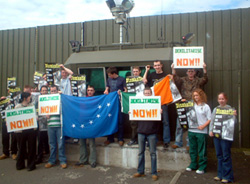 The Ogra protest at Ballykelly barracks