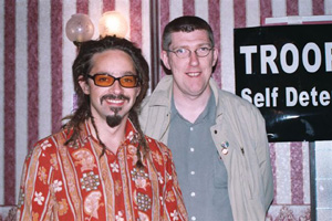 John O'Dowd MLA (pictured right) with Wolverhampton TUC Secretary Nick Kelleher at the May Day event