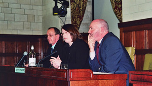 Brendan Curran, Michelle Gildernew and Alex Maskey
