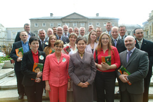 Sinn Féin MLAs were in Dublin on Tuesday to canvass with the city's EU candidate Mary Lou McDonald and to go to areas to work with local election candidates