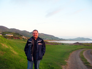 Pádraig Mac Lochlainn at Luddon Beach in Donegal