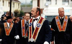 Orangemen marching despite nationalist residents' wishes