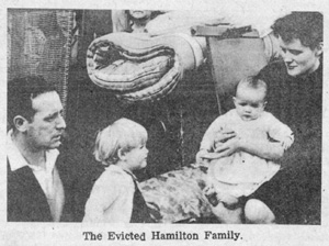 The evicted Hamilton family