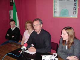 North Belfast SF reps Eoin Ó Broin, Carál Ní Chuilín, Gerry Kelly and Kathy Stanton