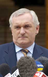 Taoiseach Bertie Ahern