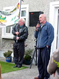 Brian Keenan addresses the commemoration