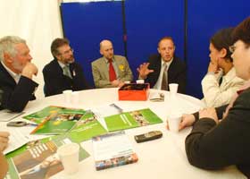 Sinn Féin meet with the ICSA at the National Ploughing Championships